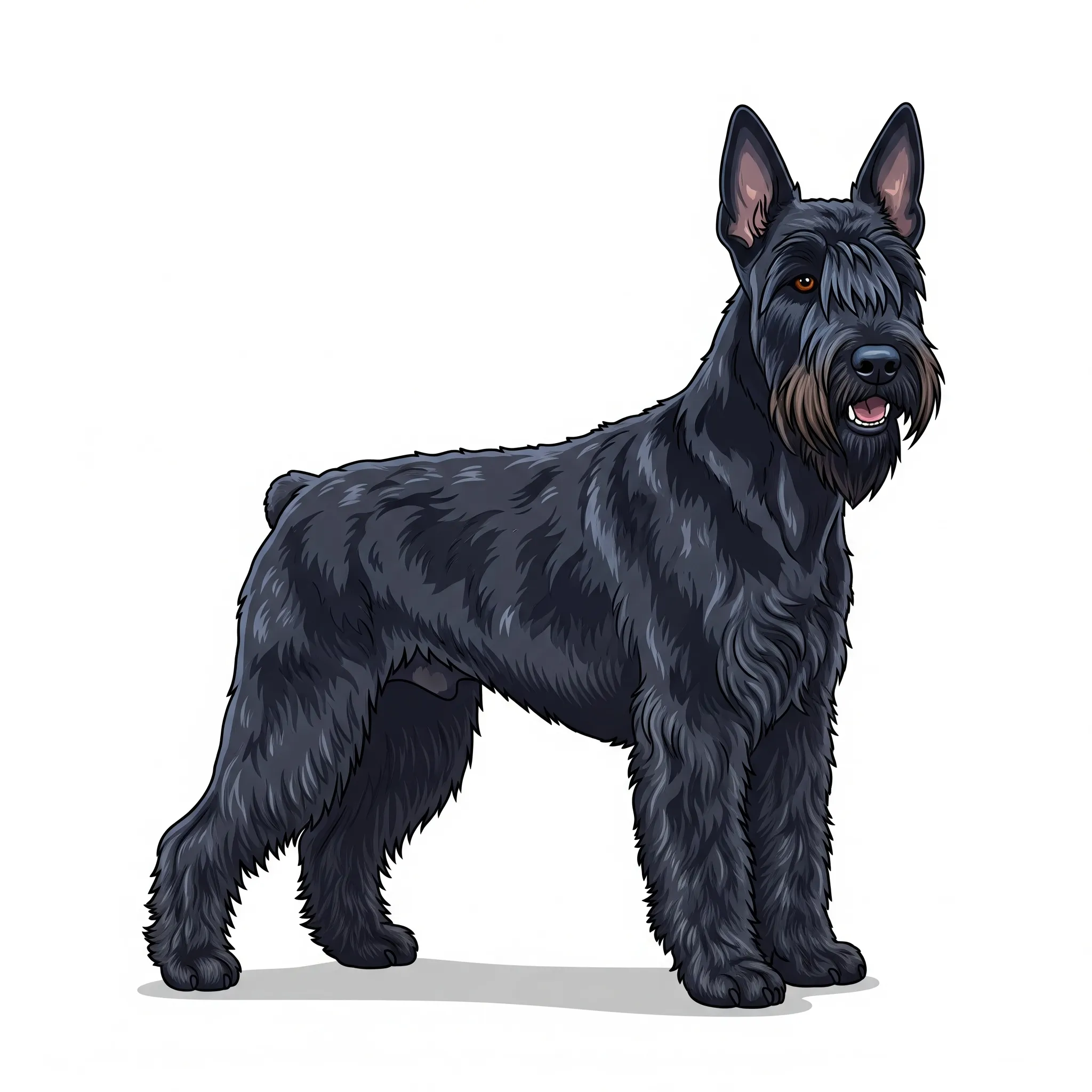 Russian Black Terrier breed